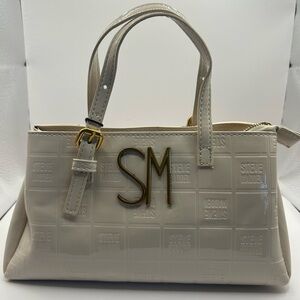 Steve Madden Brosa Patent Handbag in Oatmilk